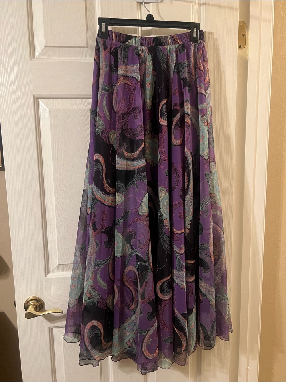 NWOT 🛍️3 for 25🛍️ Chicwish Exotic Paisley Chiffon Maxi Skirt in Purple Small